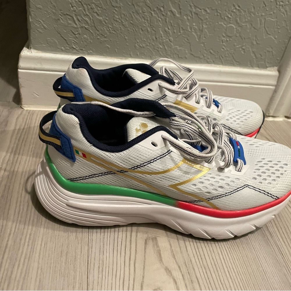 Diadora Navy and Multicolor Sneakers